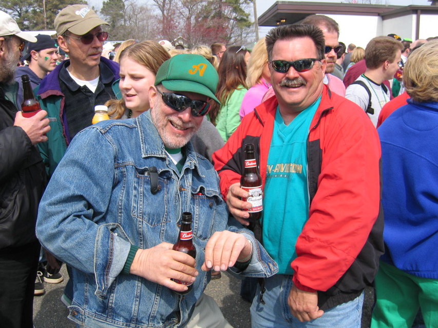 "Look, It's CHARLIE BOY & BIG DADDY, the Greening of Ghent pARTy Reptiles"